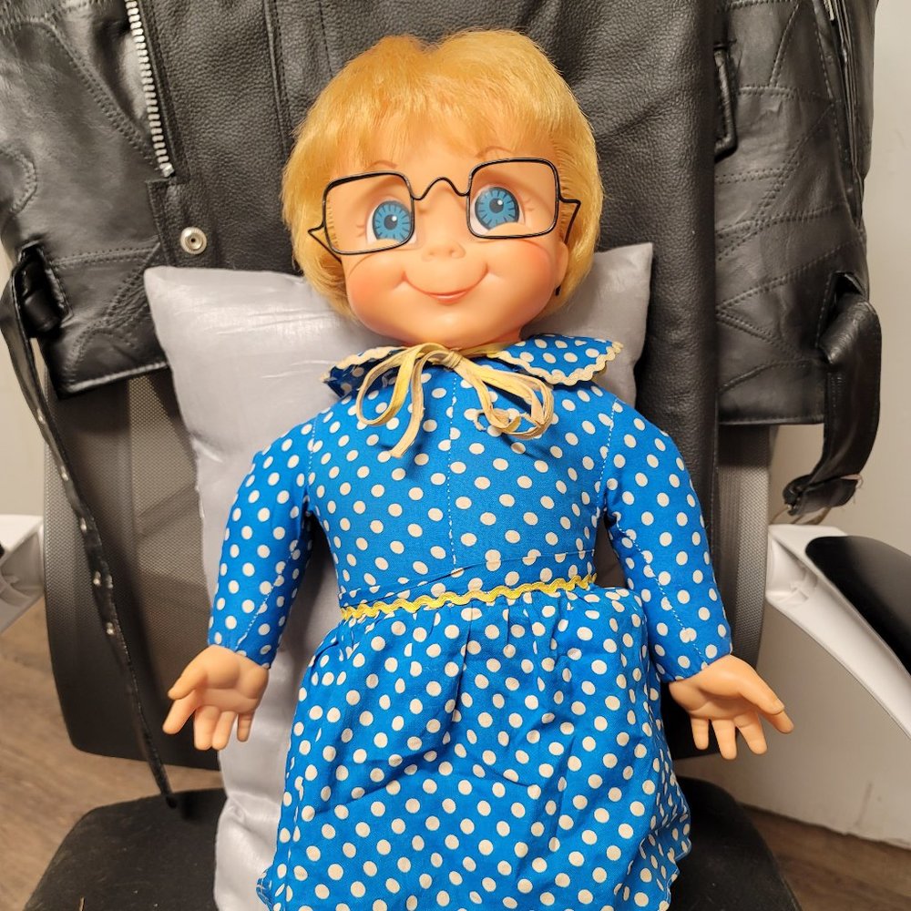 Vintage 1967 Mrs. Beasley Doll*SHE TALKS!!!*Complete With Repro Glasses!